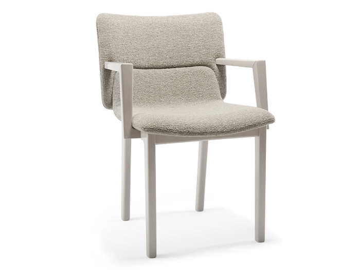 NORA - Upholstered fabric chair with armrests _ Costantini Pietro